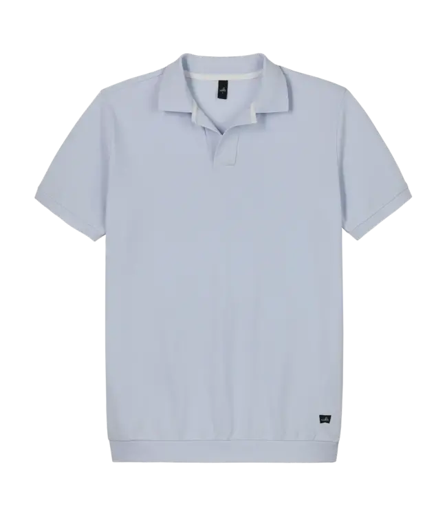 Wahts retro polo-shirt rice ijs blauw