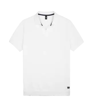 Wahts retro polo-shirt rice wit