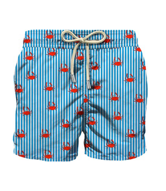 MC2 Saint Barth zwemshort streep krab d. blauw