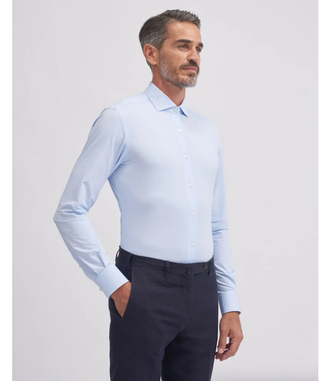 XACUS active 3D stretch shirt l. blauw
