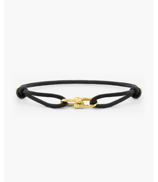 armband daunting dean zwart / goud