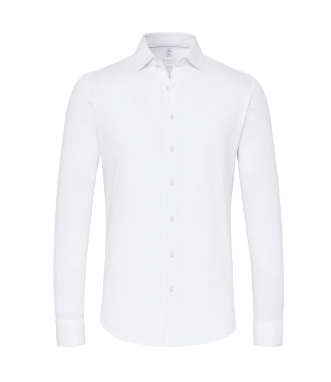 Desoto stretch jersey shirt wit