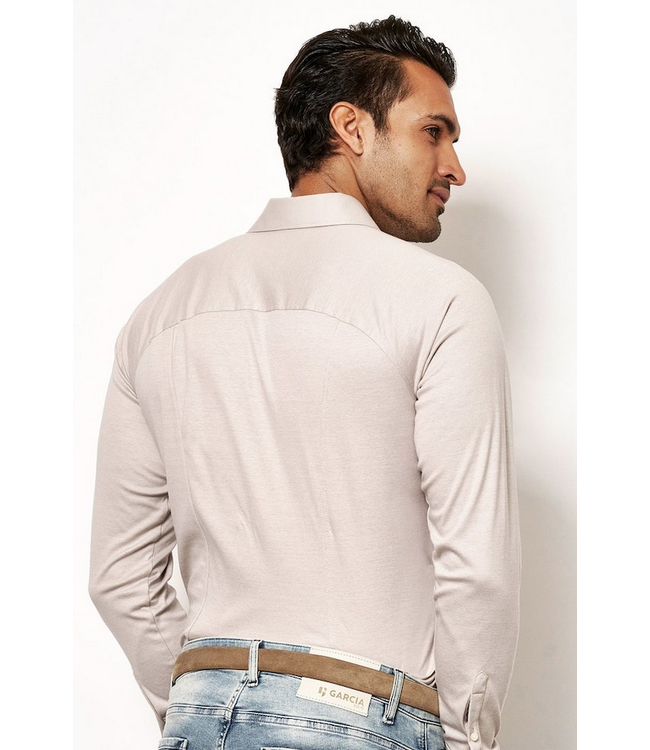 Desoto stretch jersey shirt beige