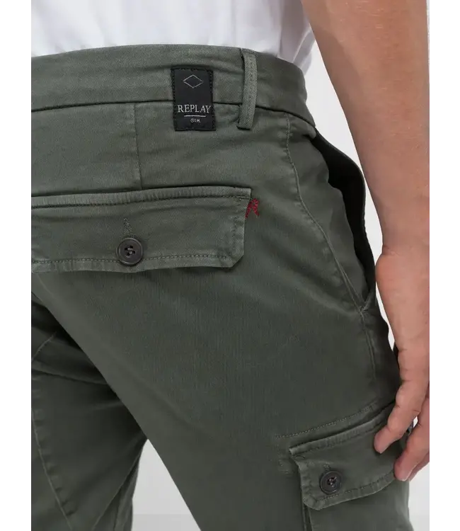 Replay chino cargo jaan groen