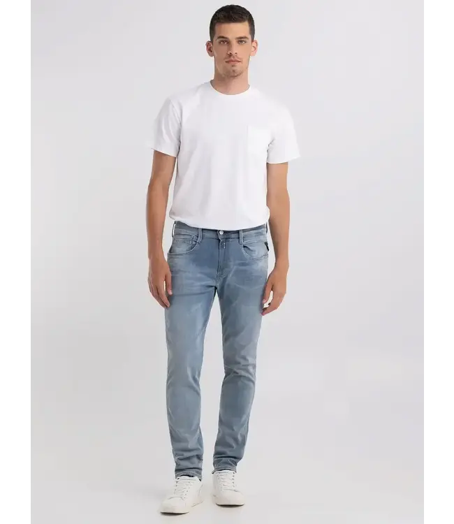 Replay jeans anbass l. blauw