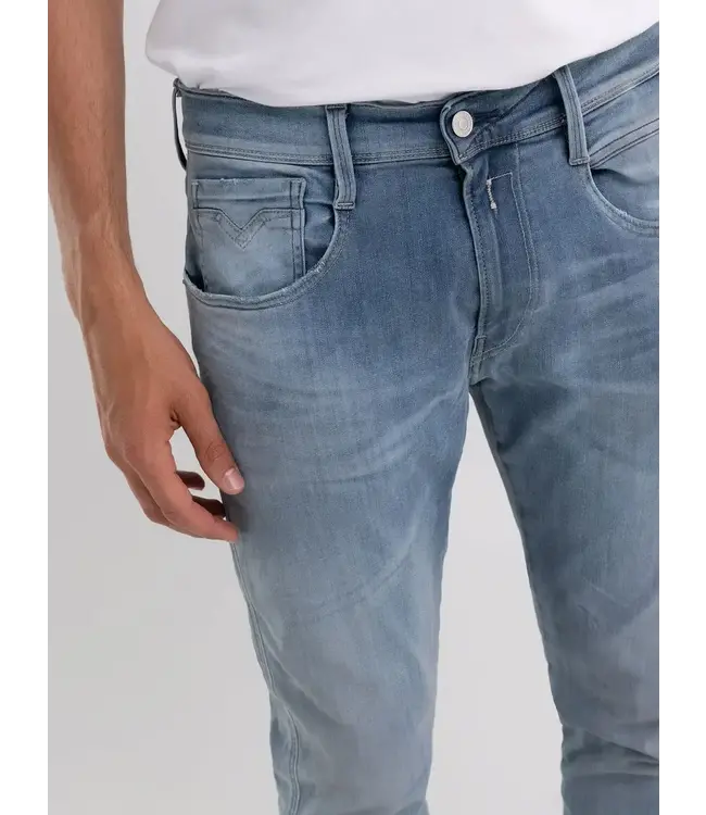 Replay jeans anbass l. blauw