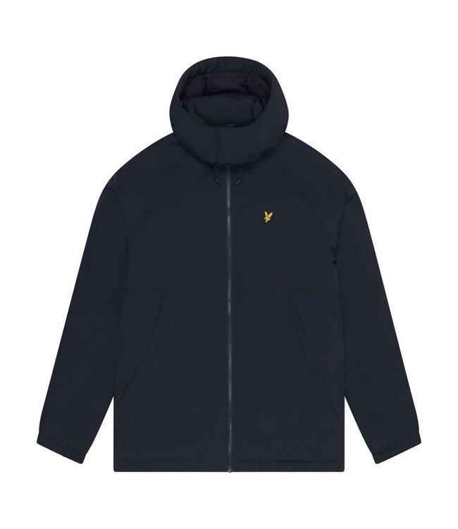 Lyle & Scott puffer jack d. blauw
