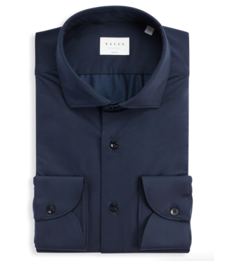 XACUS active 3D stretch shirt d. blauw