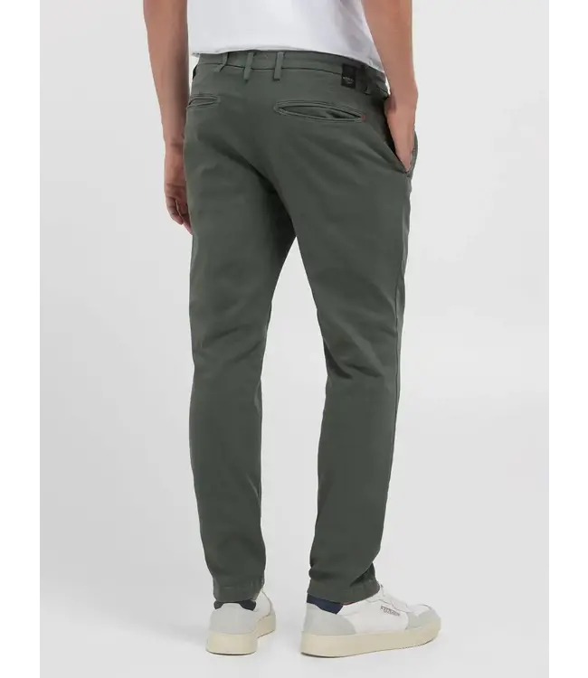 Replay hyperflex chino benni groen
