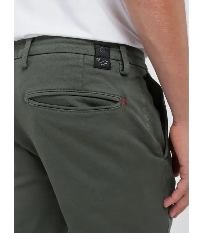 Replay hyperflex chino benni groen