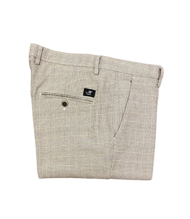 Mason's chino ruit bruin / beige