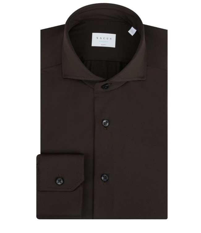 XACUS active 3D stretch shirt d. bruin