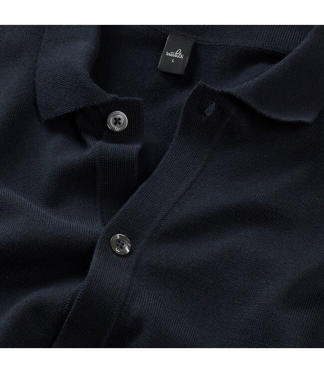 Wahts pearson merino vest d. blauw k.652.emc.0225