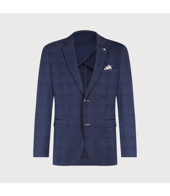 Blue Industry colbert ruit blauw m9