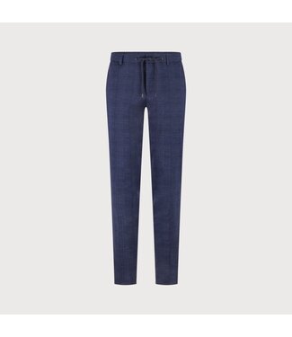 Blue Industry chino blauw ruit m9
