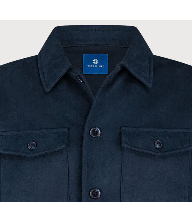 Blue Industry suede look  jack blauw m42