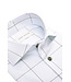 John Miller dress-shirt tf l. blauw ruit