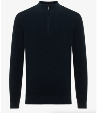 Gentiluomo trui turtle rits blauw