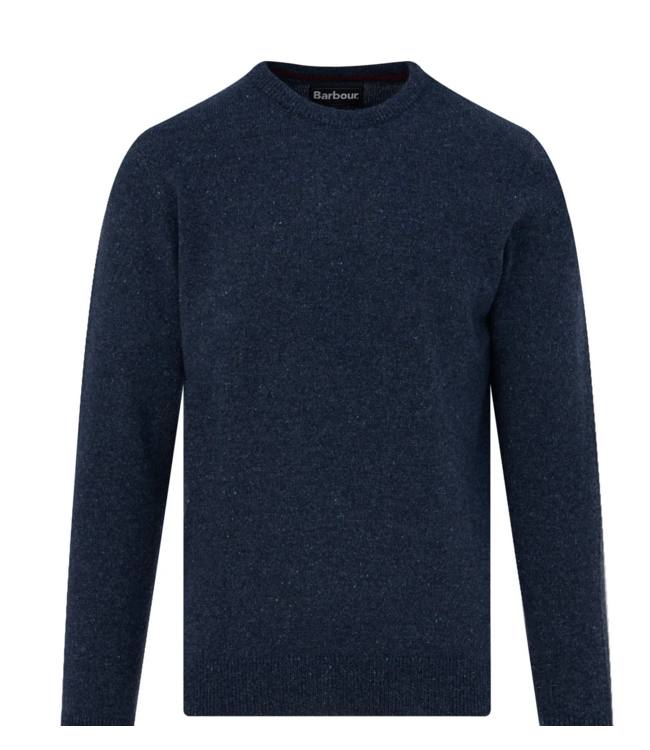 Barbour trui essential tisbury crew d. blauw mkn0844