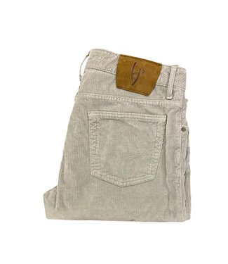 Handpicked rib jeans ravello l. grijs