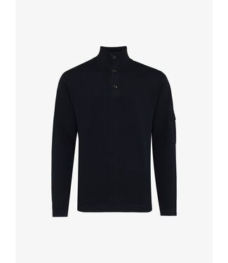 Gentiluomo trui turtle knopen d. blauw