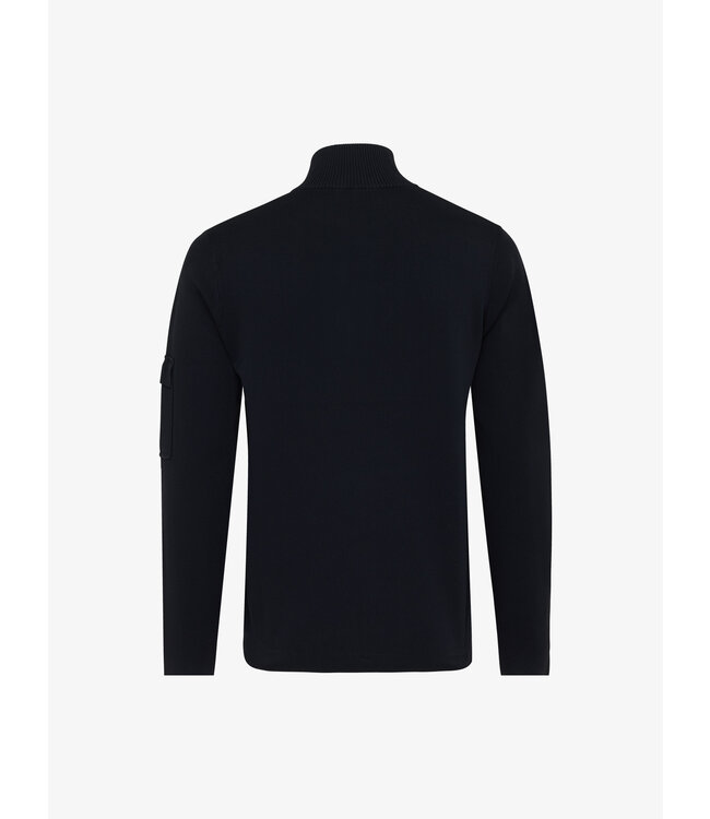 Gentiluomo trui turtle knopen d. blauw k3172-259