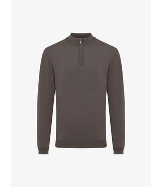 Gentiluomo cool dry turtle trui rits bruin