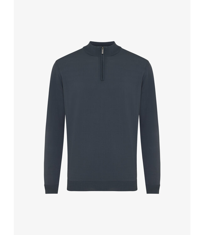 Gentiluomo cool dry turtle trui rits d. blauw k3093-260