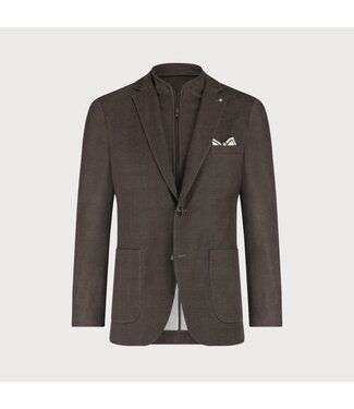 Blue Industry ruiten colbert bruin