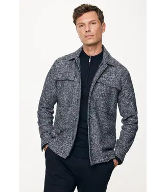 Gentiluomo over-shirt treviso d. blauw ruit