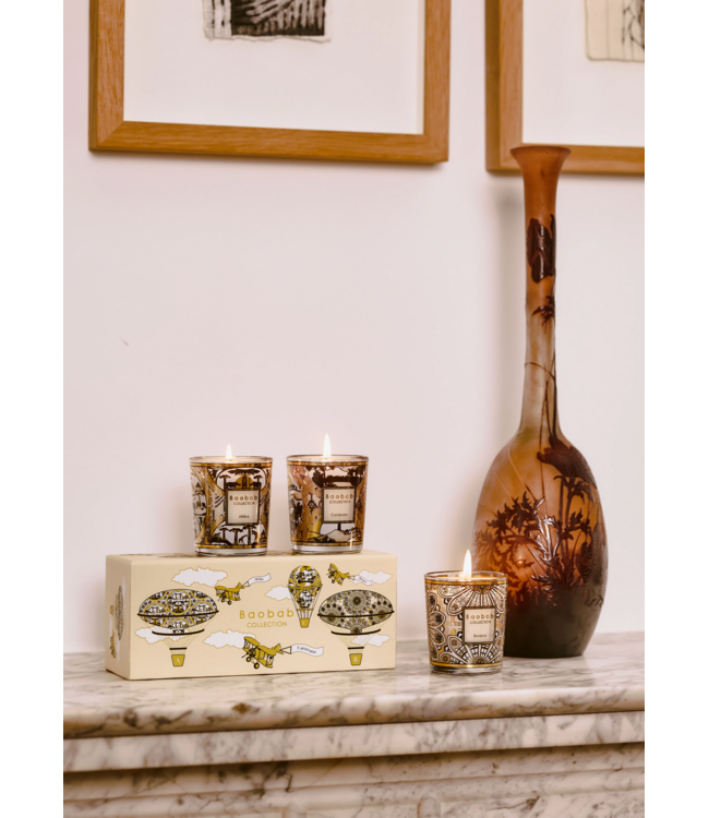 Baobab trio travel kaars set afrika-caravane-rosace