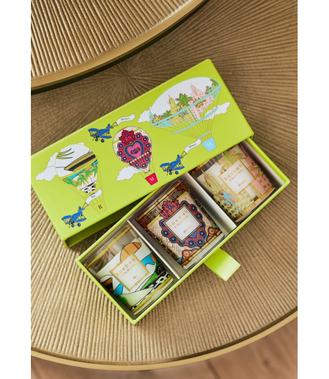 Baobab trio travel kaars set rio-mexico-miami