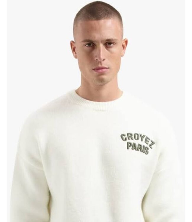 Croyez paris knit sweater off white
