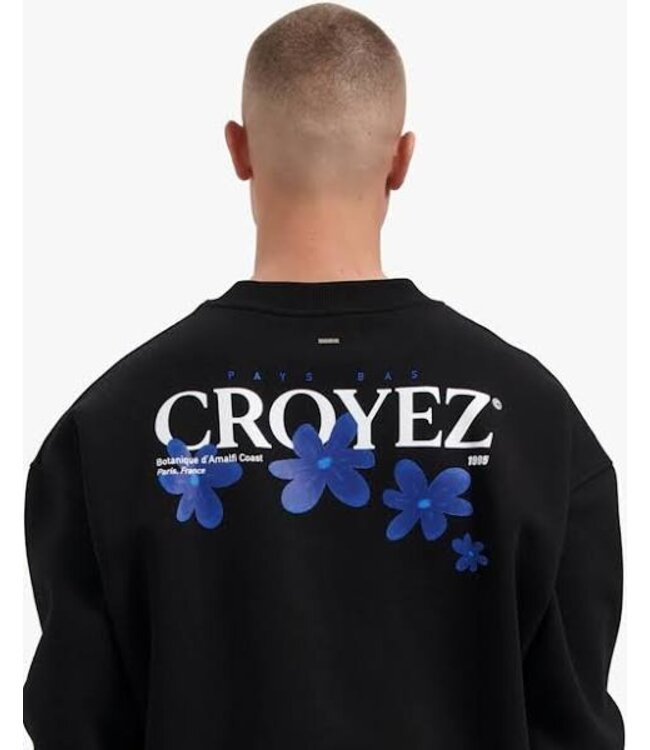 Croyez botanique sweater zwart