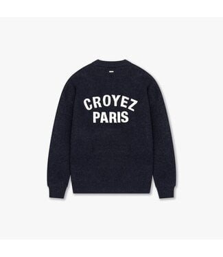 Croyez paris knit sweater zwart