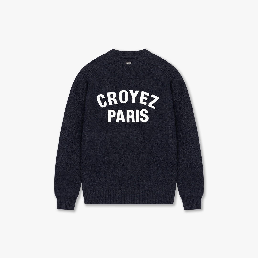 The Orange Croyez Paris knit sweater zwart - The Orange
