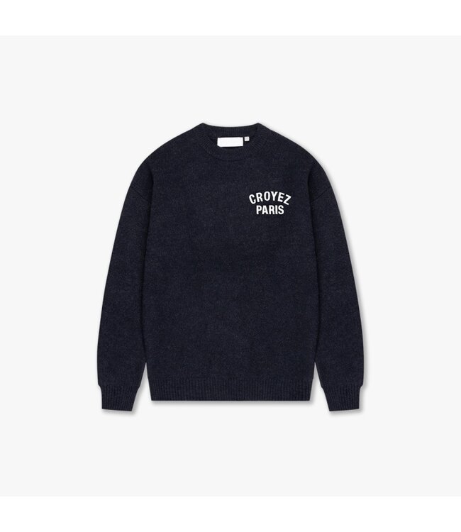 Croyez paris knit sweater zwart