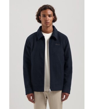 Dstrezzed bomberjack wol pat d. blauw