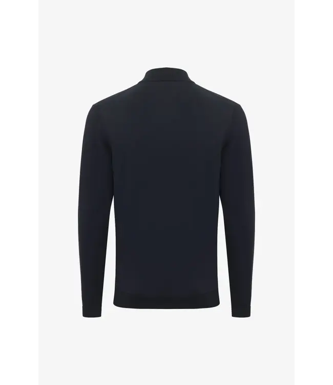 Gentiluomo cool dry trui turtle rits d. blauw k4181-260