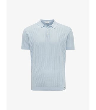 Gentiluomo polo-shirt 3 knoops l. blauw