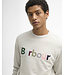 Barbour logo sweater pique l. grijs