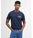 Barbour t-shirt preppy d. blauw mts0502