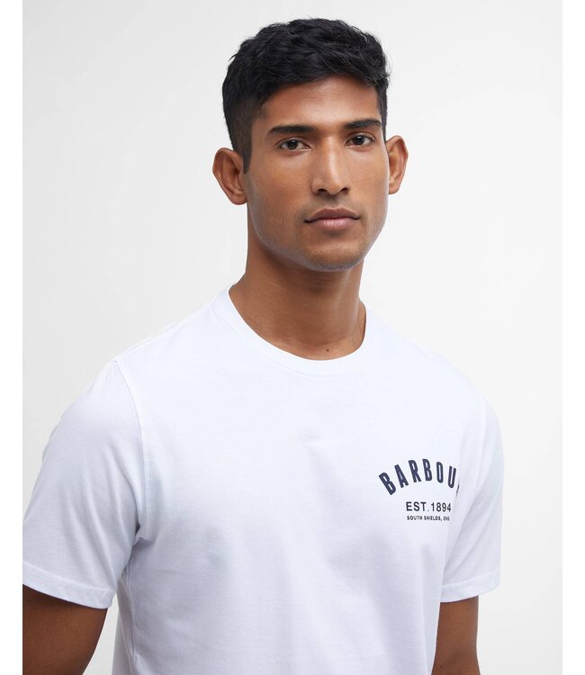 Barbour t-shirt preppy wit mts0502