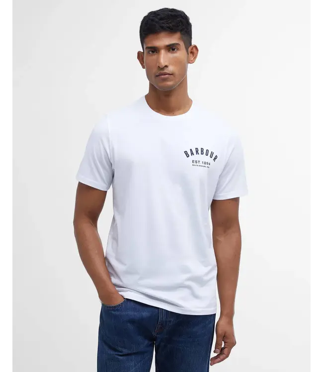 Barbour t-shirt preppy wit mts0502