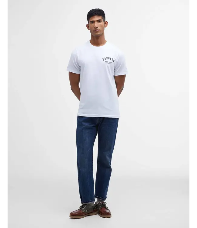 Barbour t-shirt preppy wit mts0502