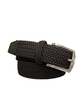D'Amico clasico gevlochten riem d. bruin
