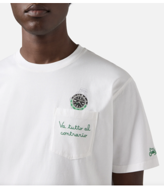 MC2 Saint Barth T-shirt watch contrario wit