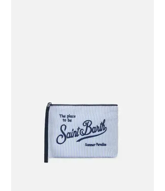 MC2 Saint Barth pocket tas aline seersucker stripes