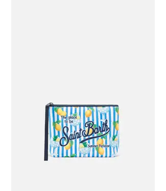 MC2 Saint Barth pocket tas aline gin tonic lemon stripes