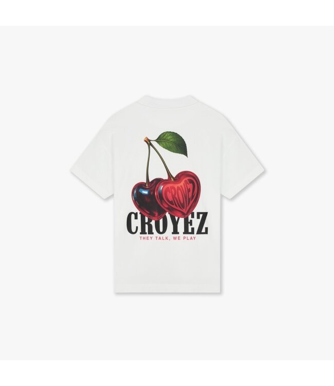 Croyez t-shirt cerise wit 40001